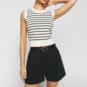 Reformation Black High Waist Women's Shorts